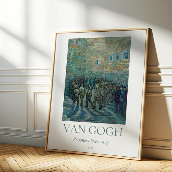 Van Gogh Art Print Prisoners Exercising Van Gogh Exhibition Poster Van Gogh Paintings Modern Home Decor Famous Artist Posters