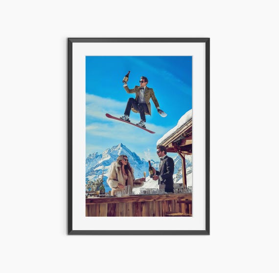Ski Prints Photography Wall Art Fine Print Resort Old Money Fashion Poster Museum Quality