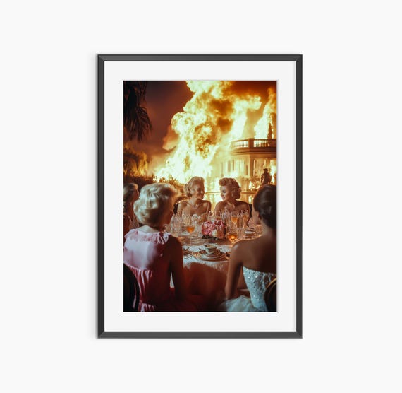 Fire In The House Photography Prints Room Decor Fine Art Fashion Wall Museum Quality Poster