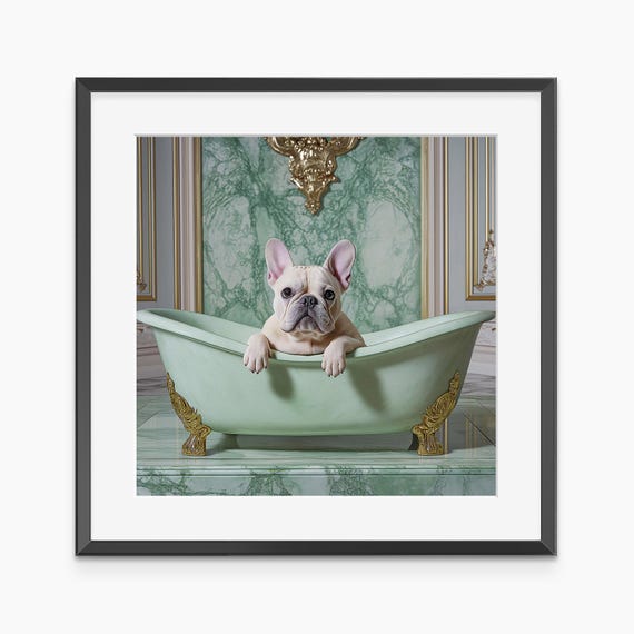 French Bulldog Photography Prints Nursery Wall Art Dog Print Funny Poster Bathroom Museum Quality