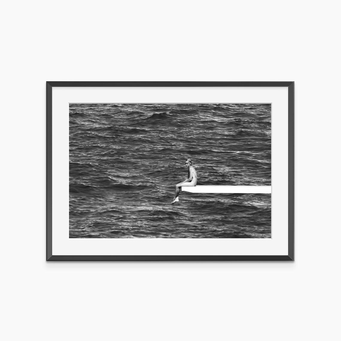 Princess Diana On Yacht Photography Prints Portofino Italy Of Wales Black And White Wall Art Museum Quality Poster