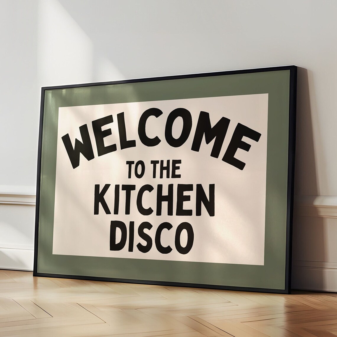 Welcome to the Kitchen Disco Retro Art Print