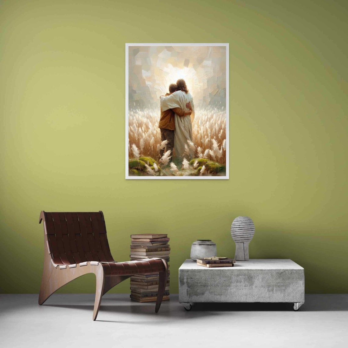 A Part Of Him Christian Wall Art, Jesus And Man - Image 3