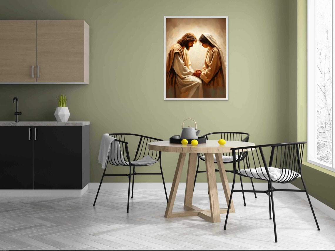 Comforted By Him, Jesus And Girl Christian Art - Image 4