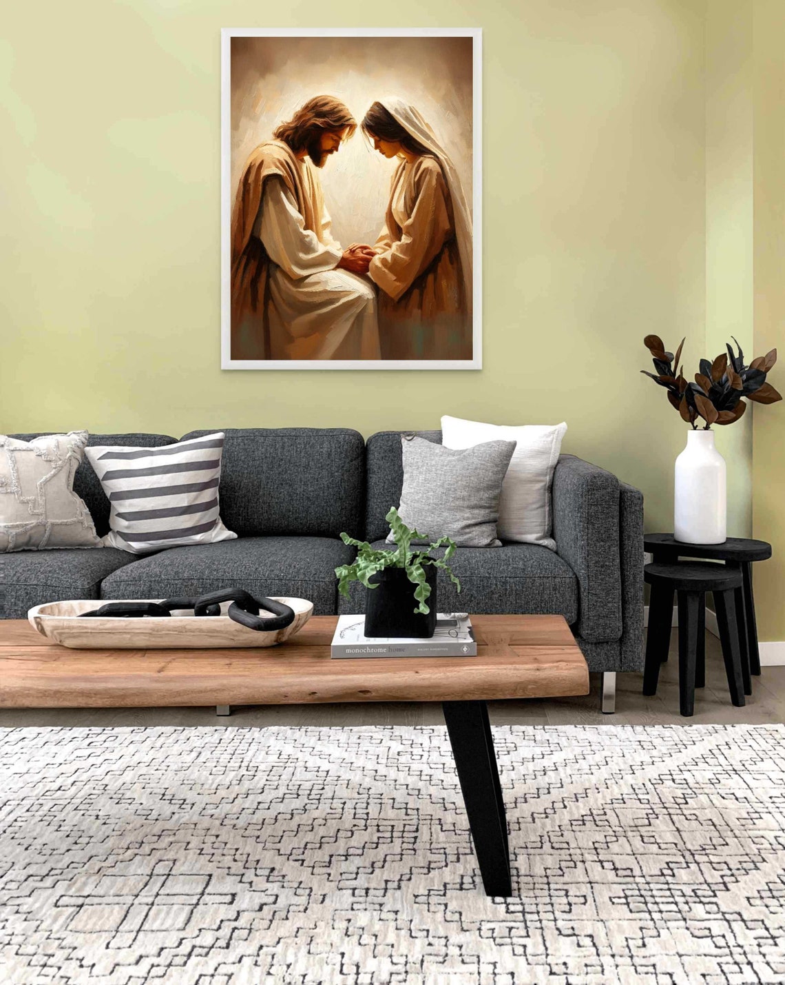 Comforted By Him, Jesus And Girl Christian Art - Image 2