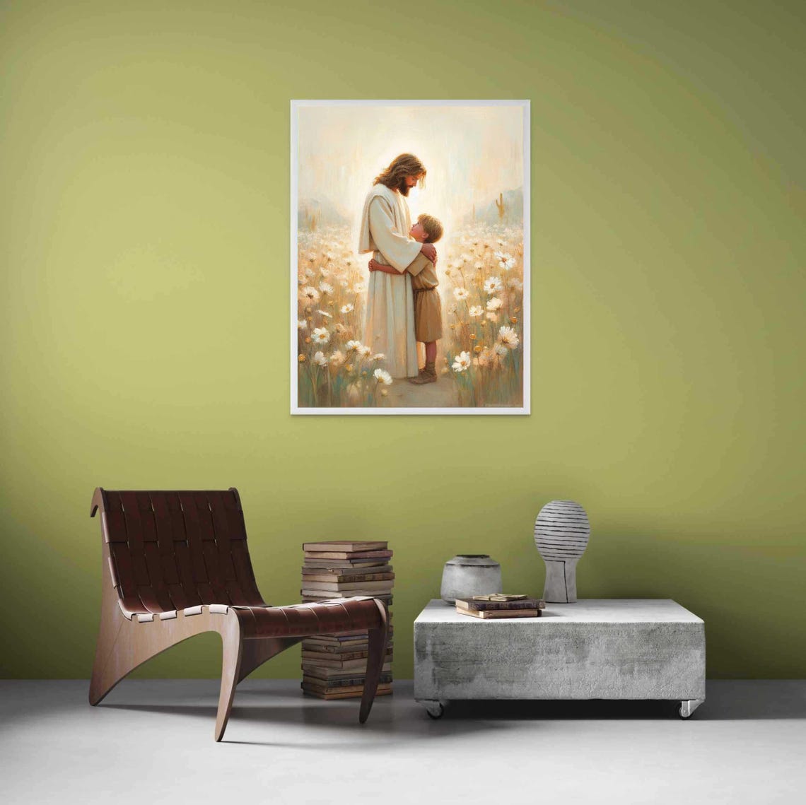 True Faith Modern Christian Nursery Art, Jesus - Image 4