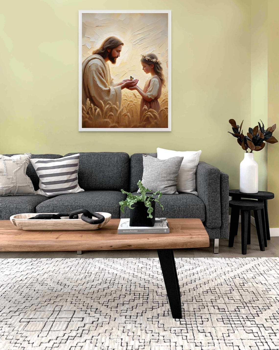 Beauty Of Faith Modern Christian Art, Jesus And Girl - Image 3