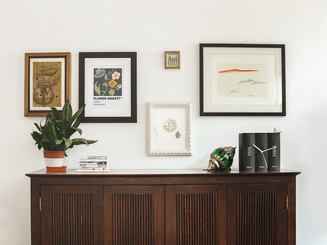 Flower Market Los Angeles Vintage Botanical Illustration Wall Art - Image 2