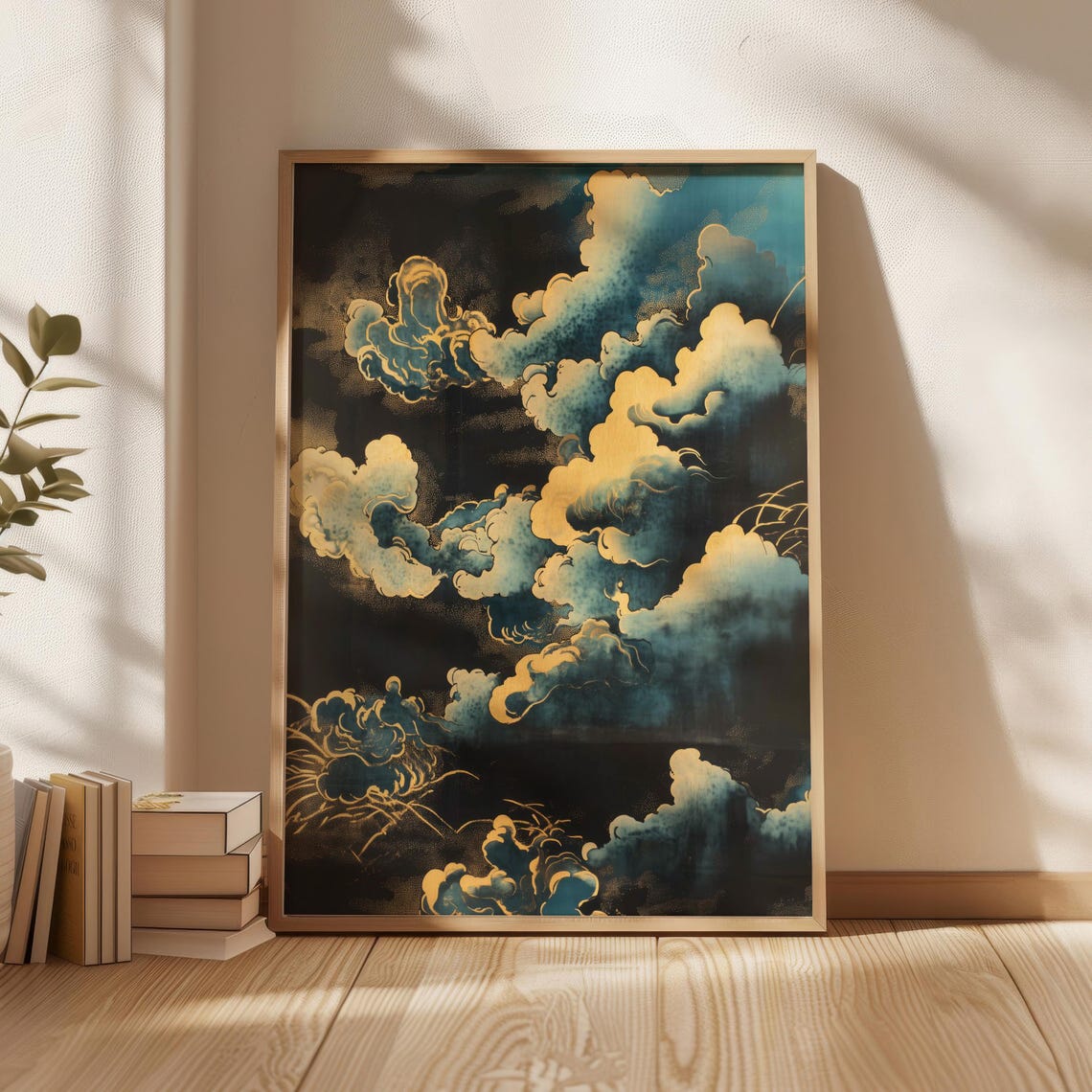 Katsushika Hokusai Style Sky Poster Wall Art Print