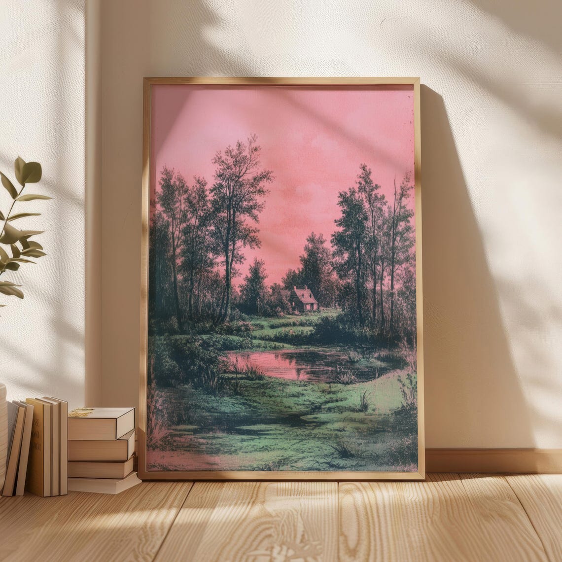 Village Poster Third Home Decor New Gift Vintage Illustration Print Wall Art