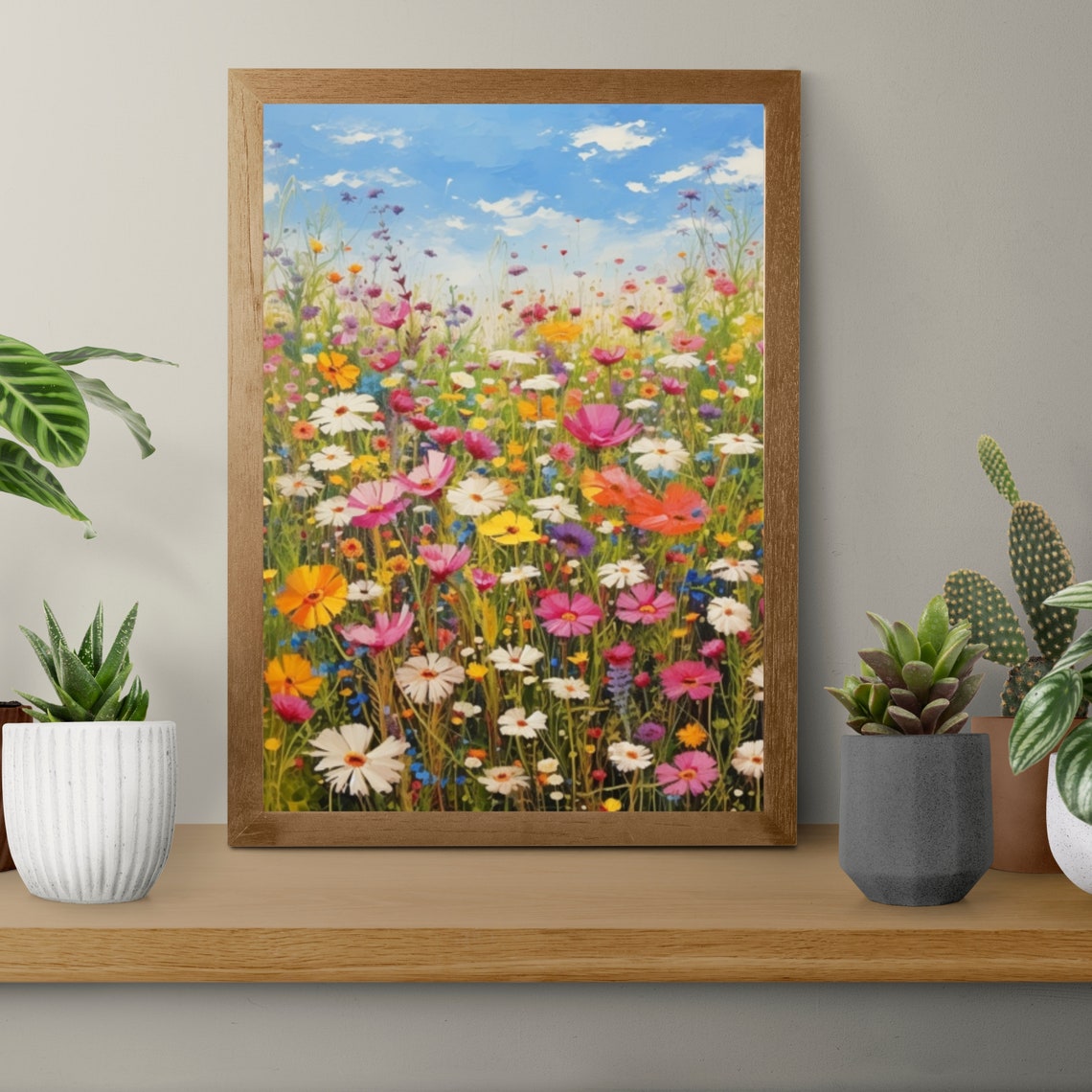 Colorful Wildflower Meadow Bright Summer Floral Field Poster - Image 5