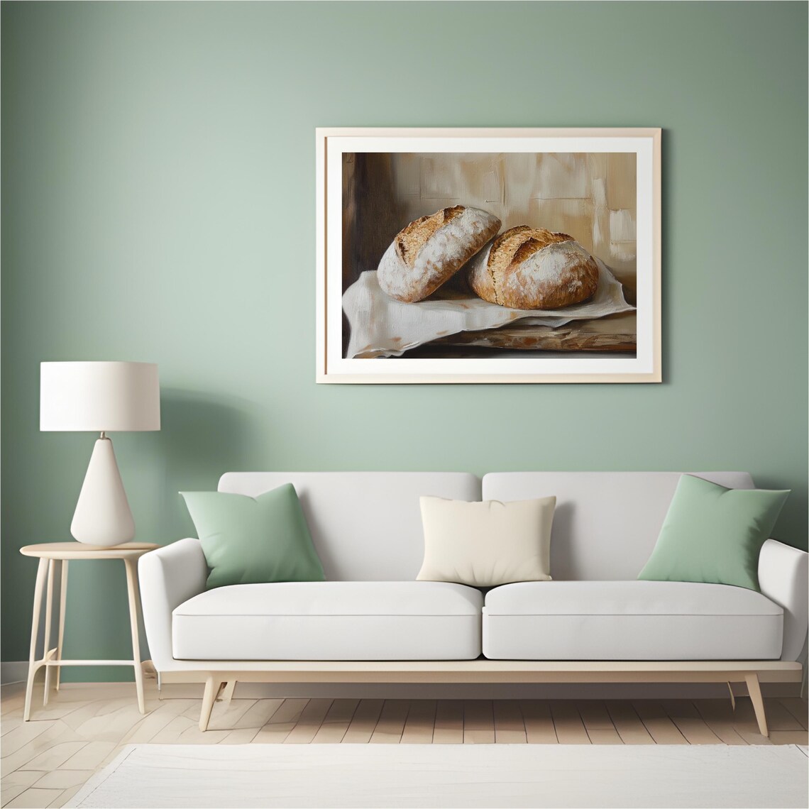 Sourdough Bread Oil Painting, Farmhouse Kitchen Decor - Image 4