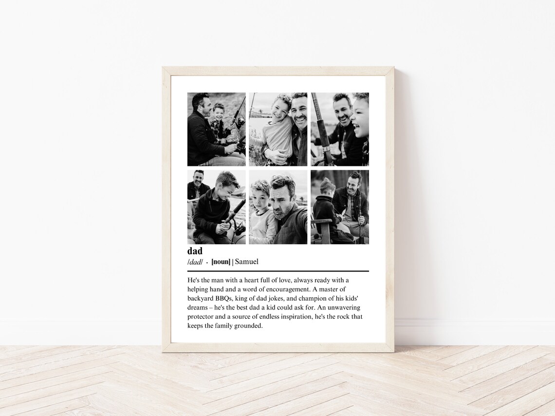 Dad Definition Template Photo Collage Poster - Image 2