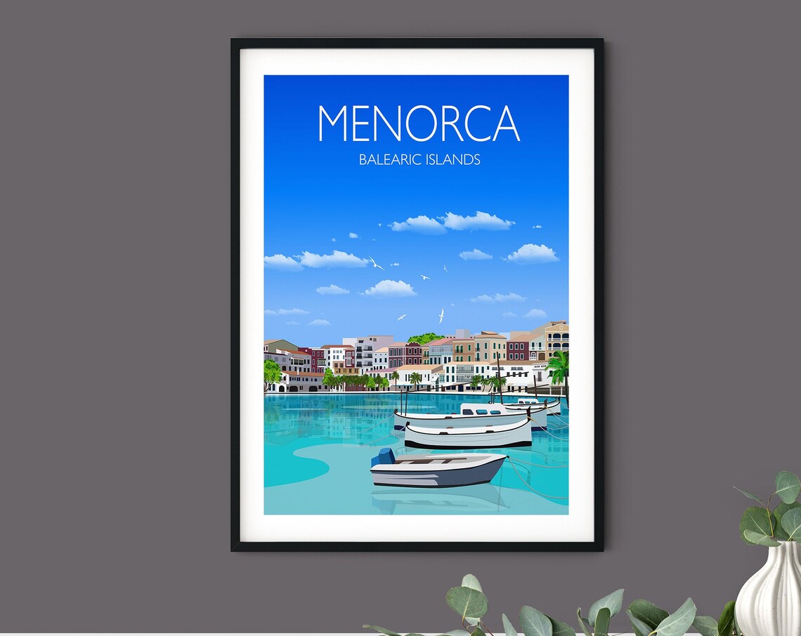 Menorca Travel Poster, Balearic Islands Art Print - Image 3