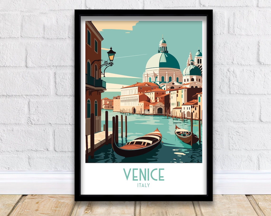 Venice Travel Poster, Venice Italy City Print