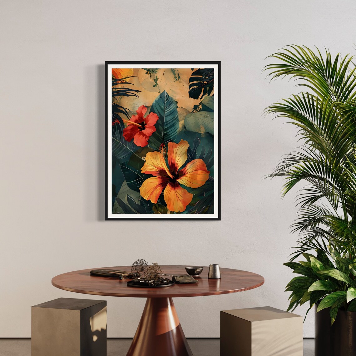 Hibiscus Tropical Flower Art Print, Hawaiian Aesthetic - Image 2