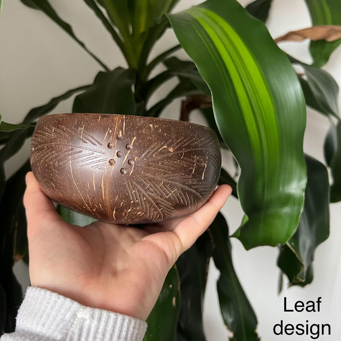 Natural Coconut Bowls, Eco-Friendly Serving Bowl