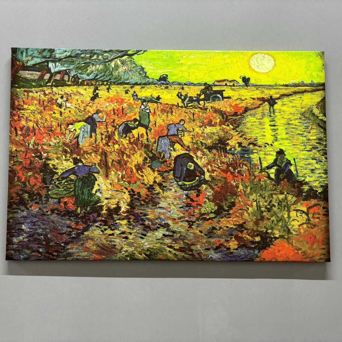 The Red Vineyard, Van Gogh Field Landscape Poster