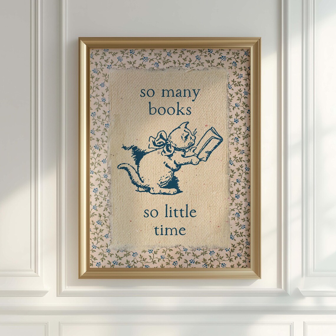 Vintage Book Art, Cute Reading Room Decor