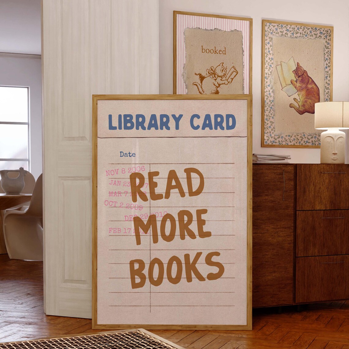 Read More Books, Retro Poster for Readers