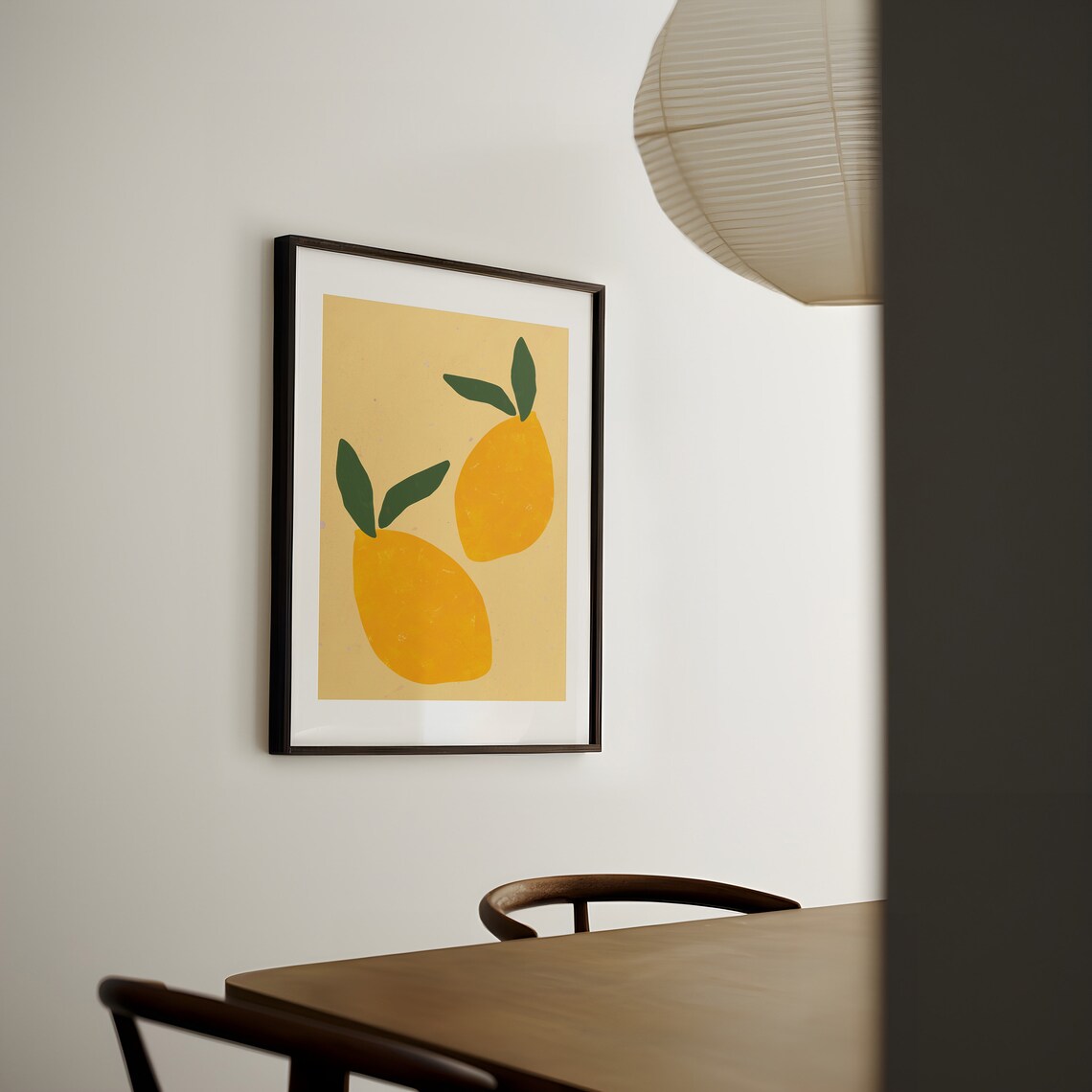 Lemon Minimalist Kitchen Art Print, Citrus Still Life - Image 2