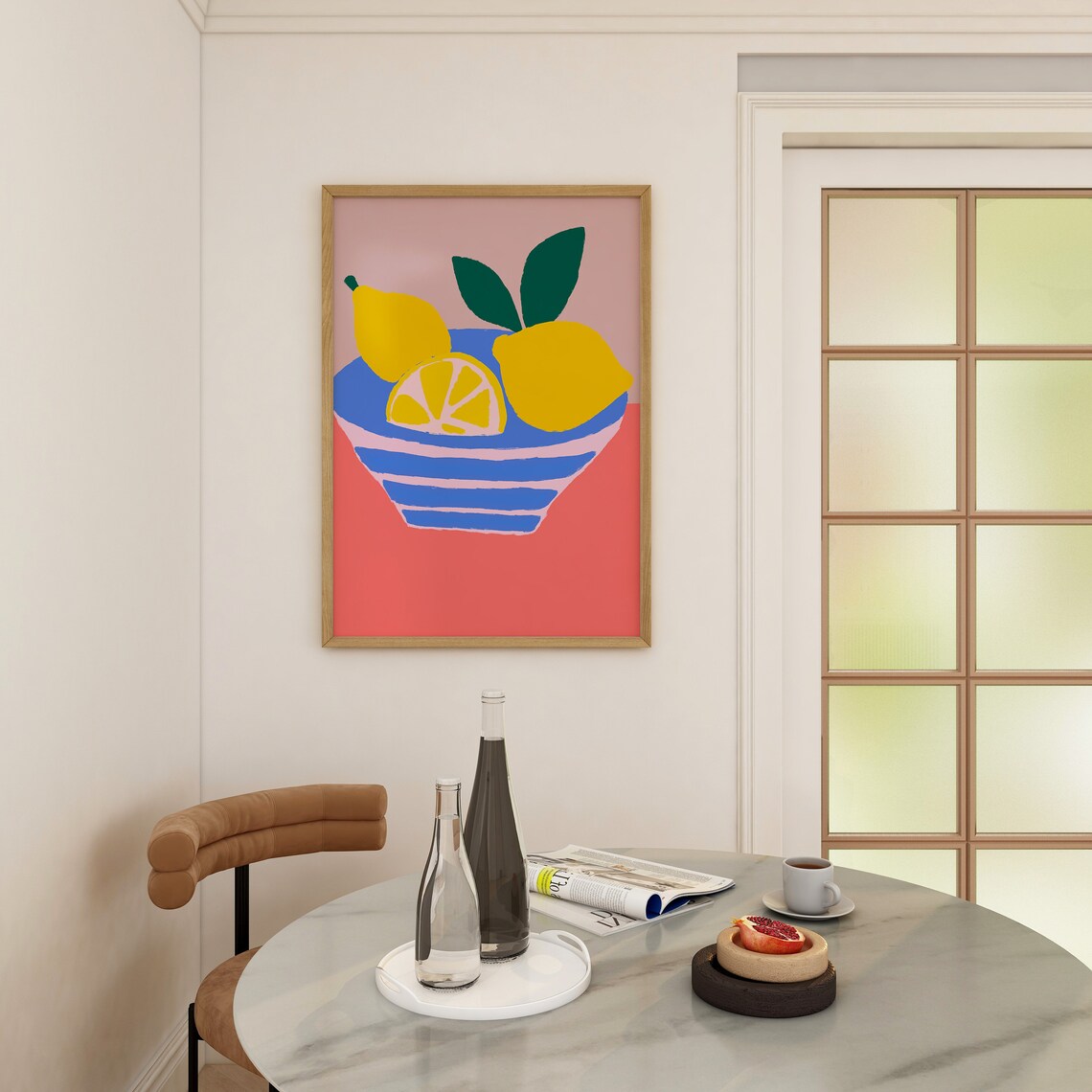 Lemon Art Print, Trendy Kitchen and Dining Room Decor - Image 3