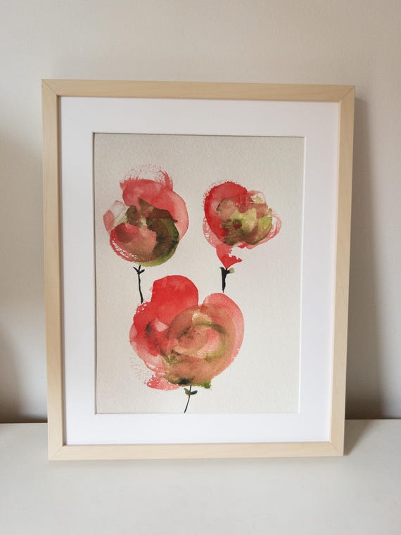 Floral Wall Art Print Modern Botanical Home Decor A3 Jpg