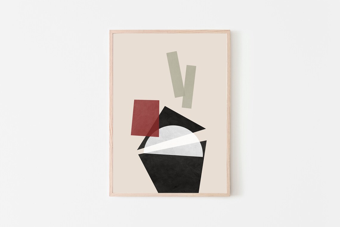 Tuna Handroll Sushi Art Print, Modern Japanese