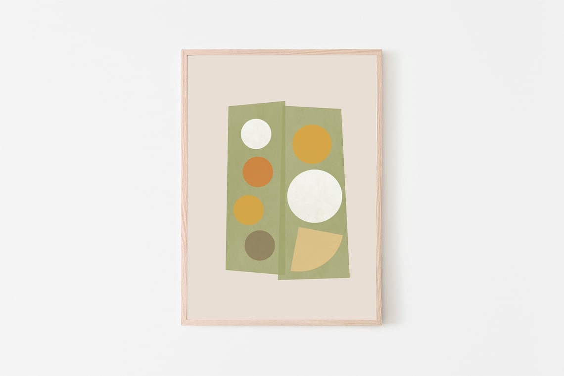 Food Spread Modern Asian Art Print, Kitchen Decor