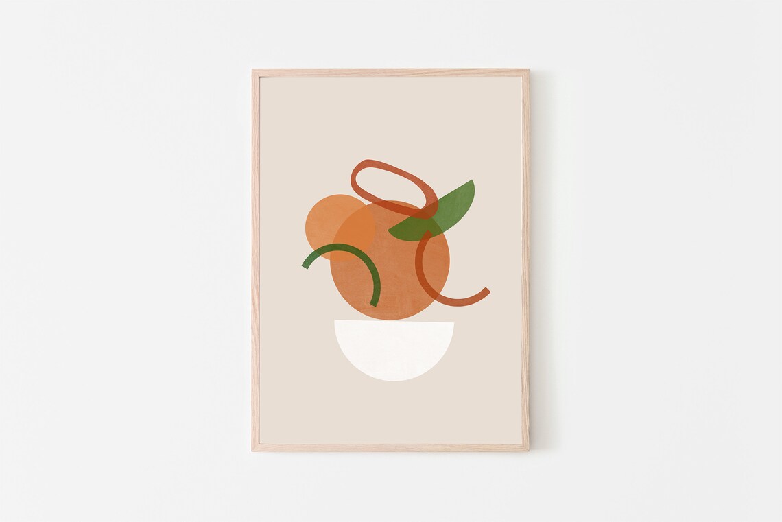 Thai Red Curry Art Print, Modern Food Decor