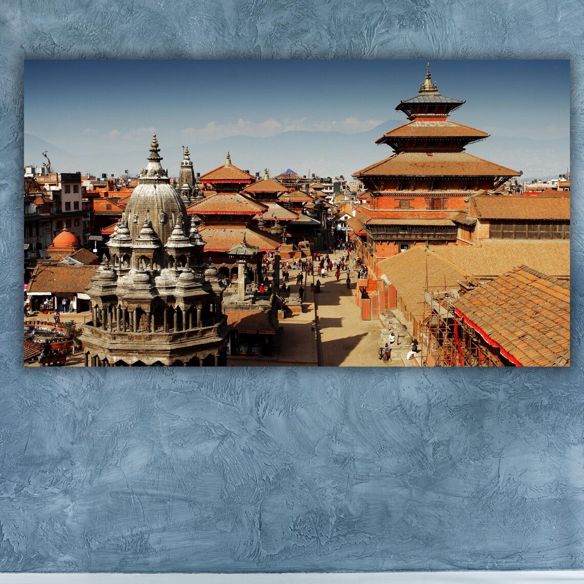 Kathmandu Nepal Durbar Square Ancient Temples Travel Photo Poster