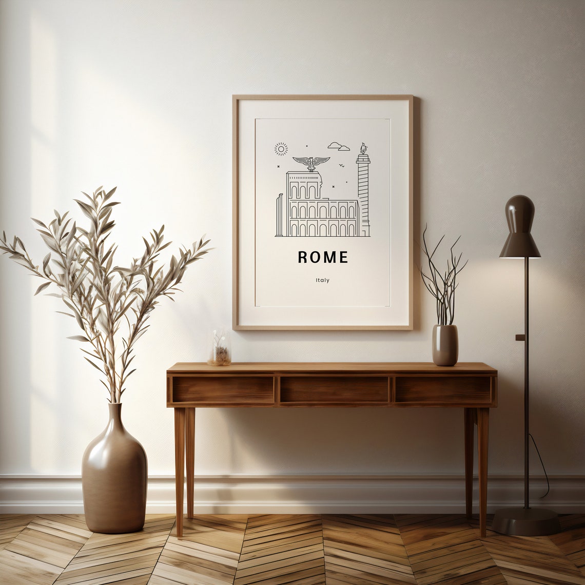 Rome Italy Art Print Rome Wall Art Travel Gift Travel Poster Rome Italy Print Rome Travel Poster Italy Rome - Image 4