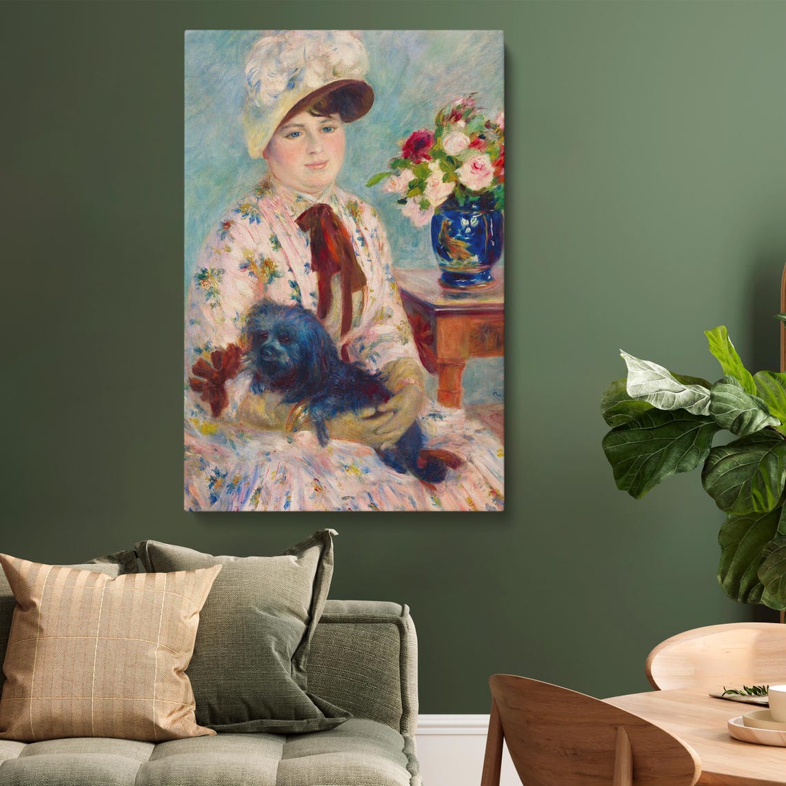 Pierre Auguste Renoir Mlle Charlotte Berthier Wall Art Impressionist Portrait Print For Classic Home Or Office Decor