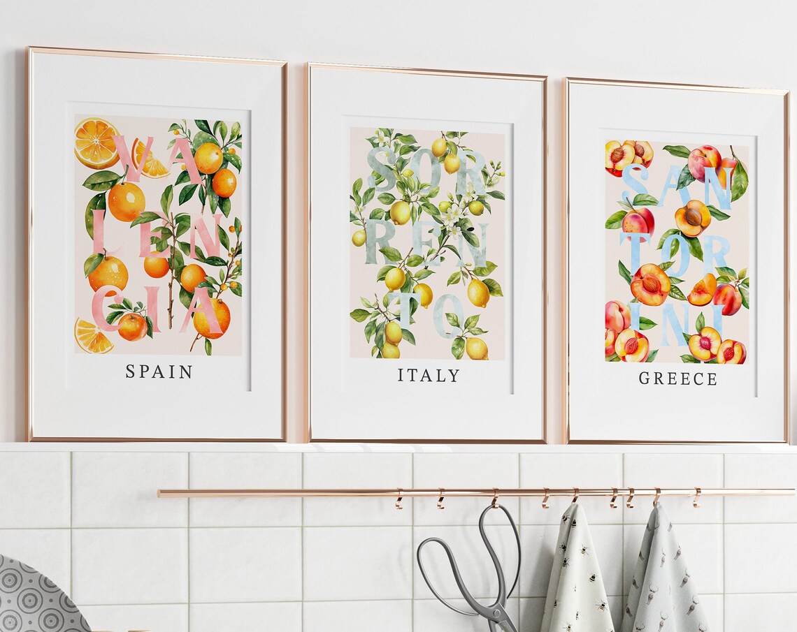 Citrus Art Collection, Watercolor Fruit Art - Image 4