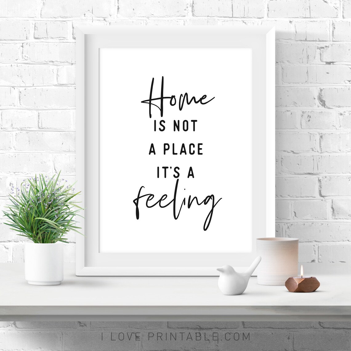 Home Is Not A Place, It’s A Feeling Art Print - Image 2