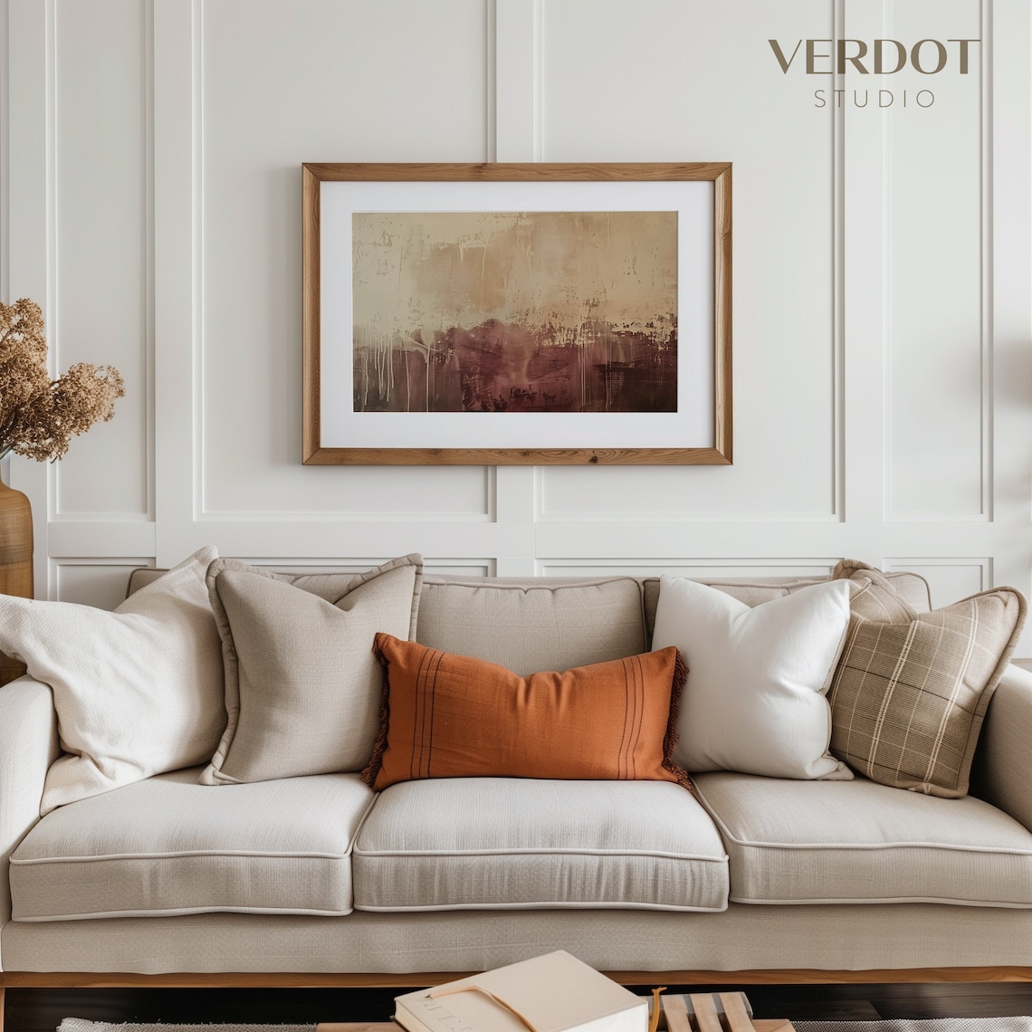 Fall Abstract Painting Autumn Wall Art Fall Print Moody Thanksgiving Decor Modern Minimalist 24129 - Image 2