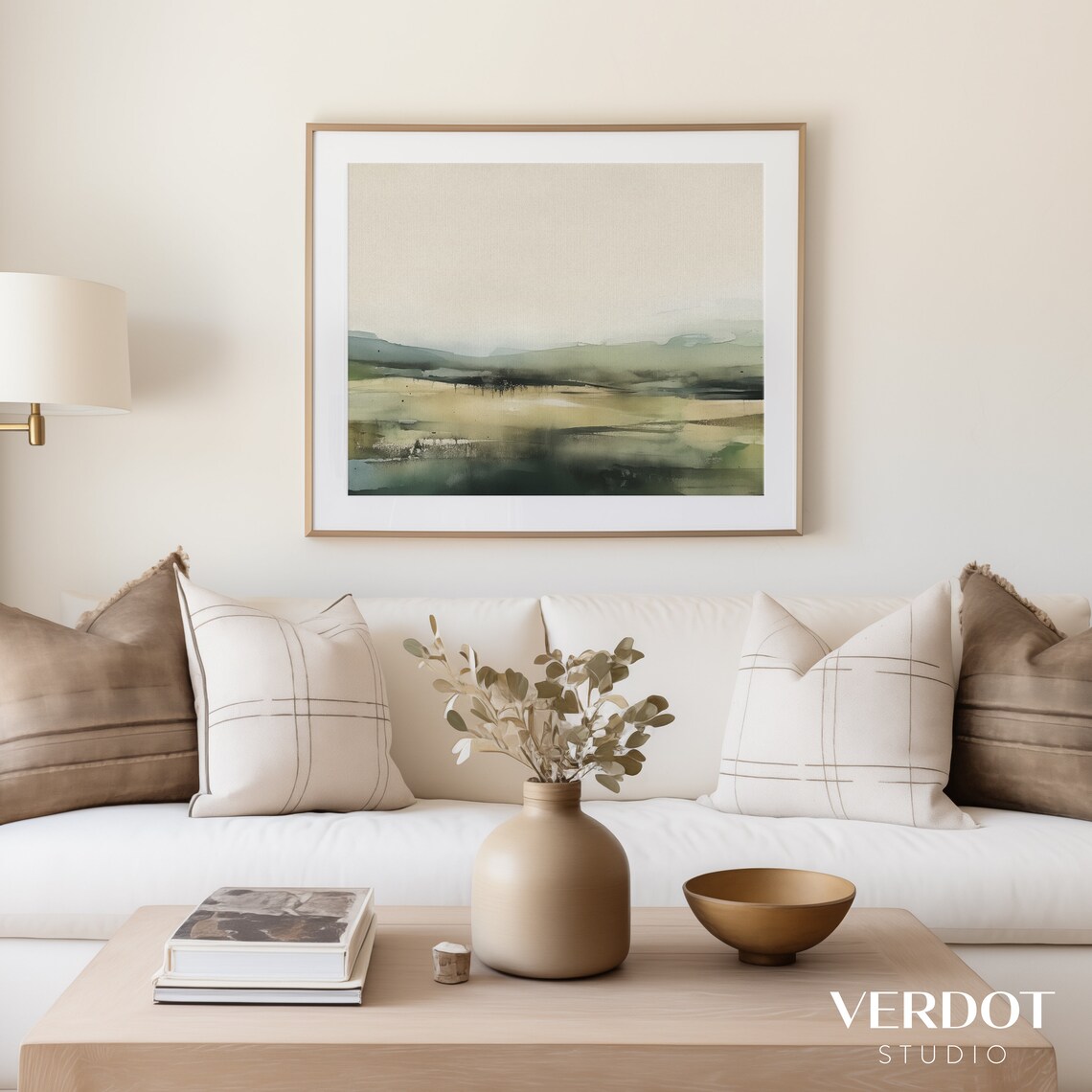Abstract Landscape Painting, Modern Spring Art Print - Image 2