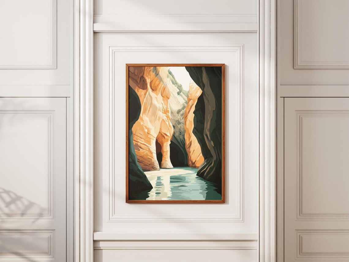 Skocjan Caves Slovenia Underground River Canyon Landscape Poster - Image 2