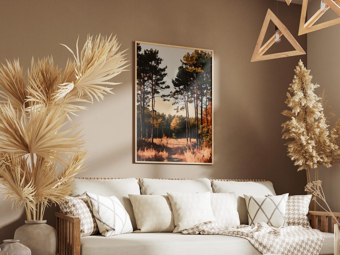 New Jersey Pine Barrens Travel Poster, Tree Landscape - Image 3