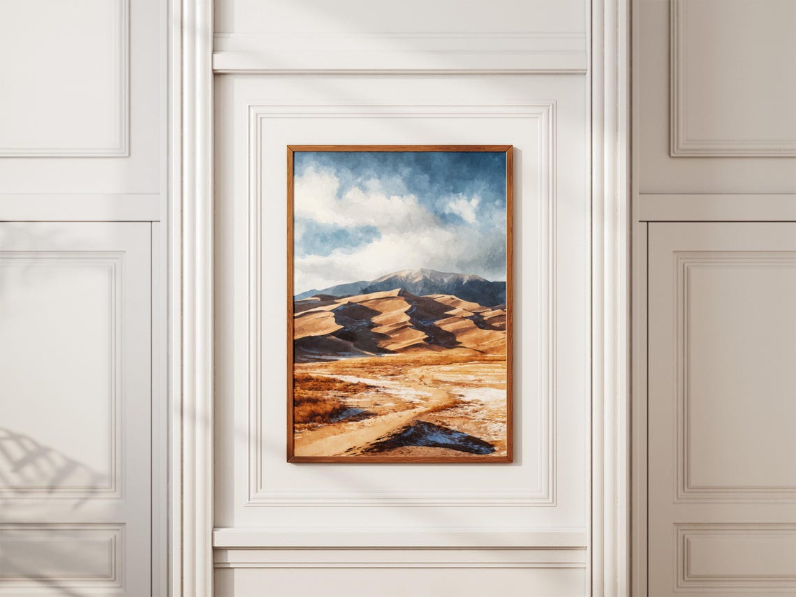 Great Sand Dunes National Park Colorado Desert Dunes Art Poster - Image 2