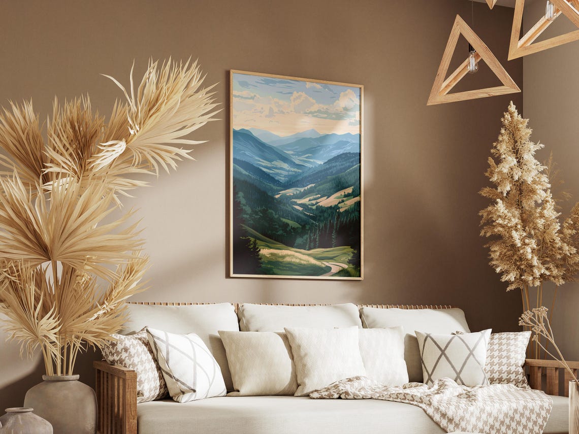 Transylvanian Alps Romania Carpathian Mountain Valley Poster - Image 3