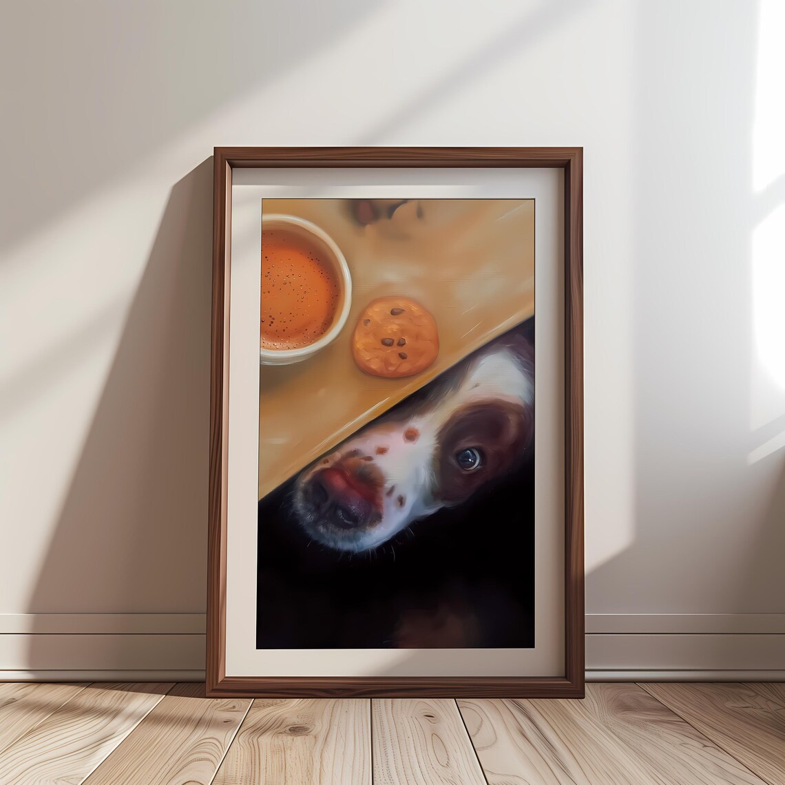 English Springer Spaniel, Norman Rockwell Style Art Print