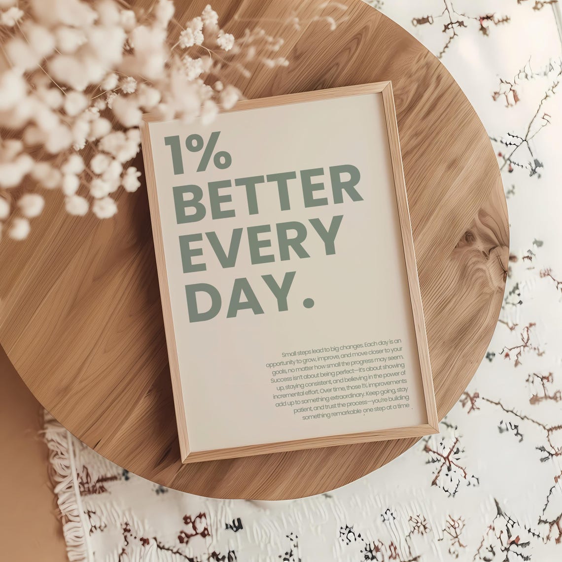 Better Every Day Motivational Art Print, Home Gym - Image 2