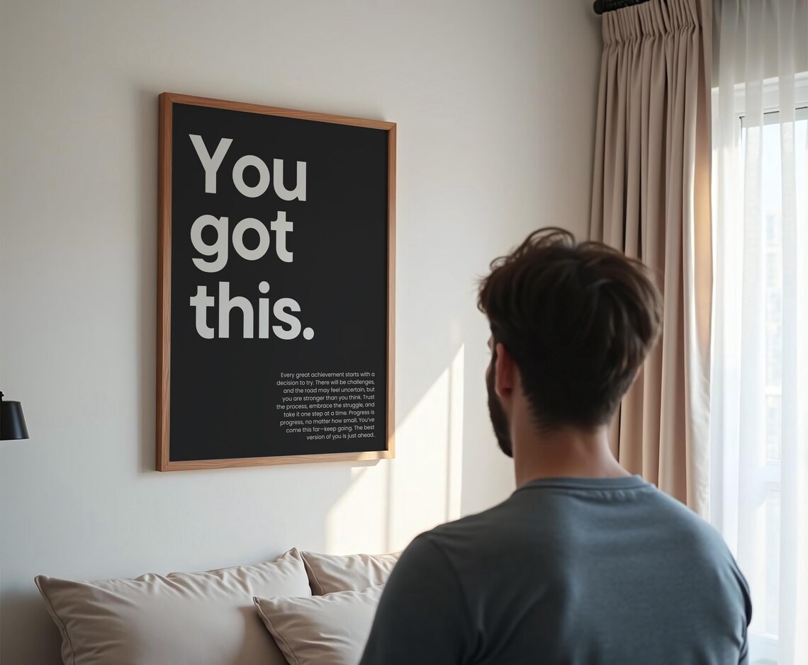 You Got This Motivational Typography Art Print - Image 2