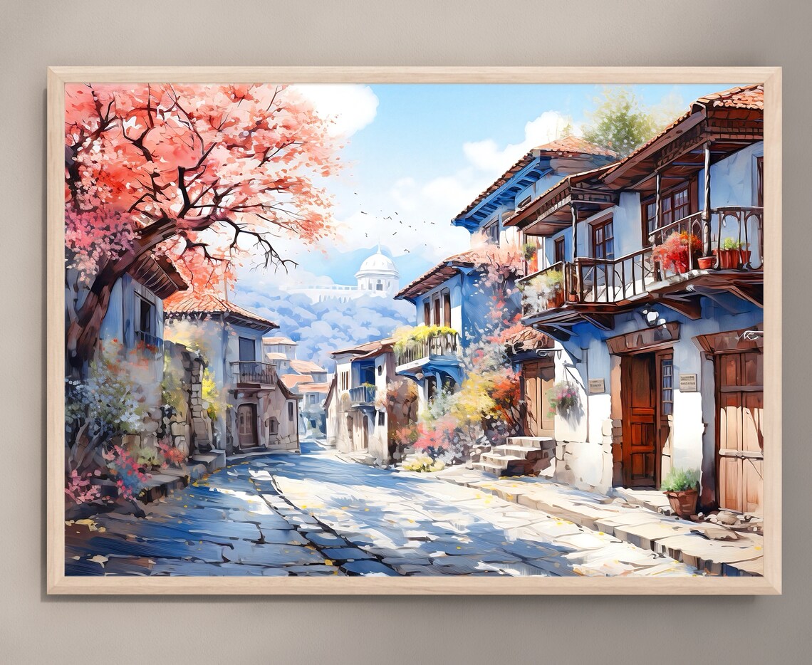 Sofia Watercolor Travel Poster, Bulgaria City - Image 2