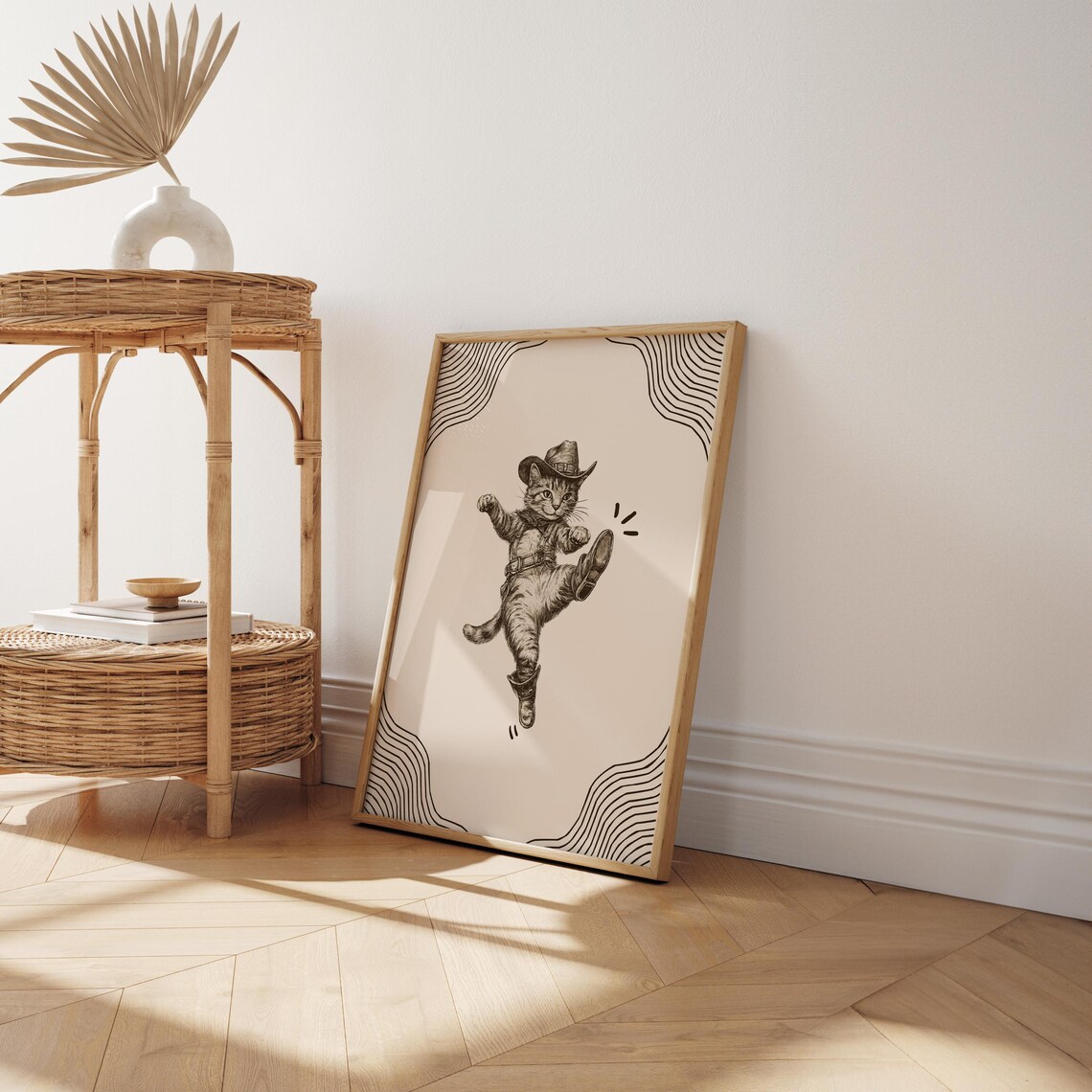 Cowboy Cat Print, Funny Poster Print - Image 5