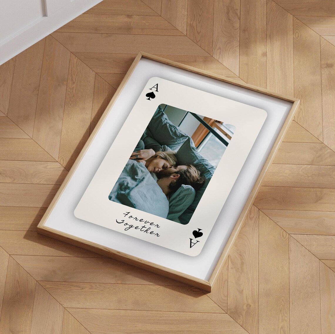 Personalized Playing Card Photo Gift, Art Print
