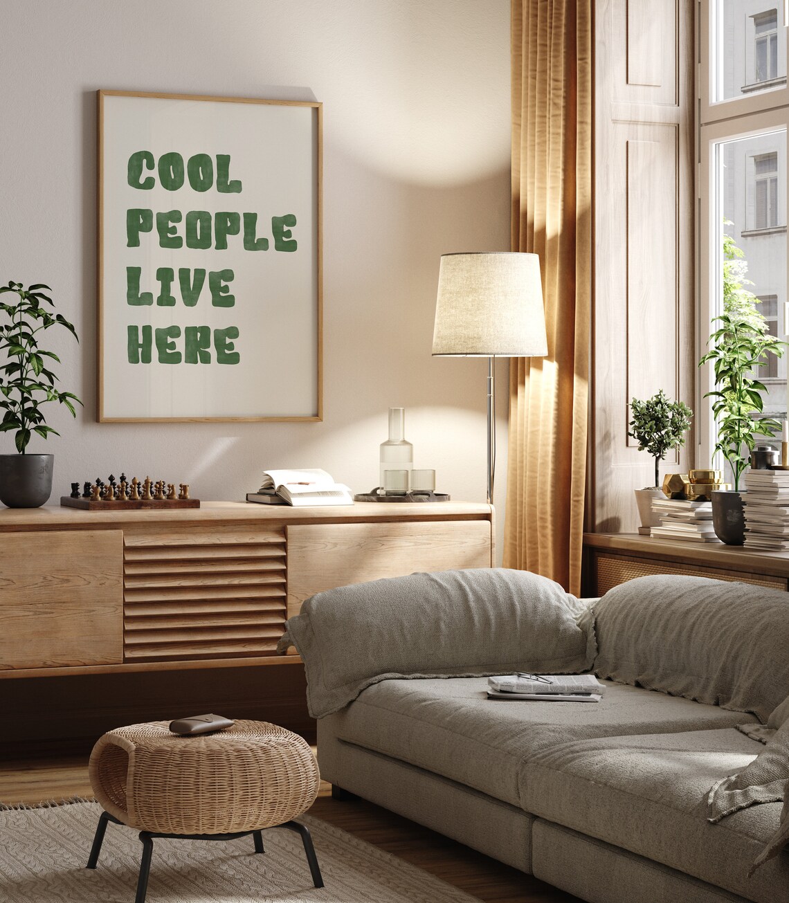 Cool People Live Here Typography, Minimalist Poster - Image 3
