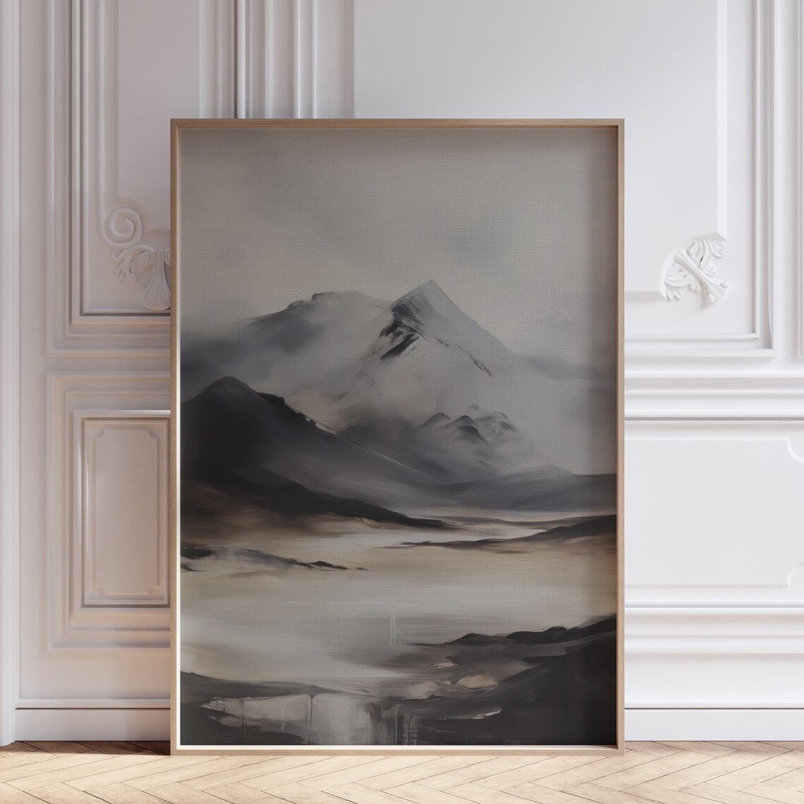 Moody Mountain Landscape Abstract Print, Cottagecore - Image 5
