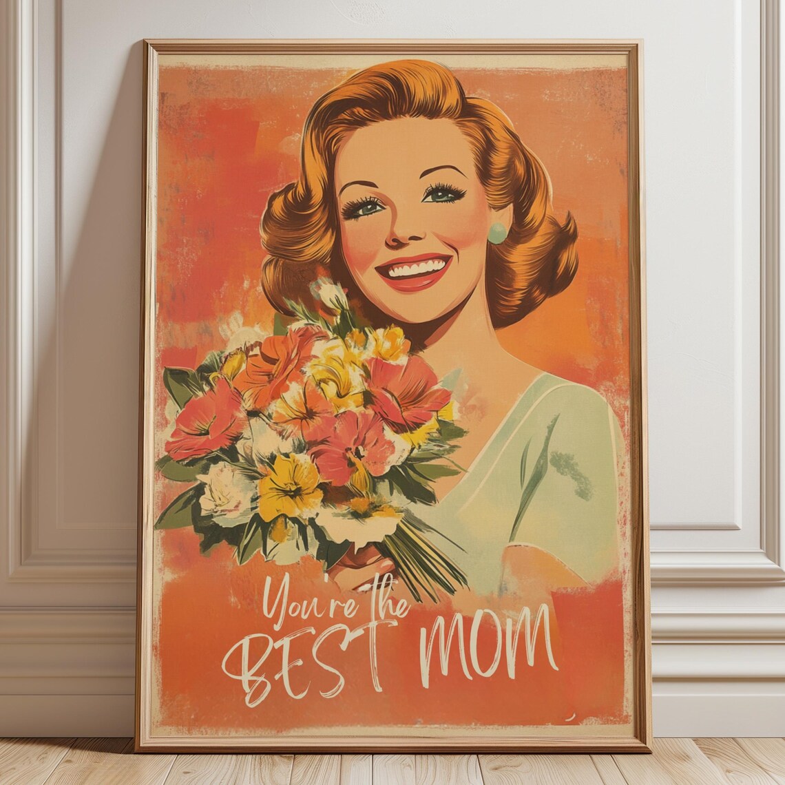 Retro Charm For Mom, Vintage Mid Century Gift
